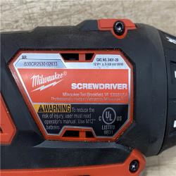 AS-IS Milwaukee 12V Lithium-Ion Cordless 1/4 in. Hex Screwdriver Kit