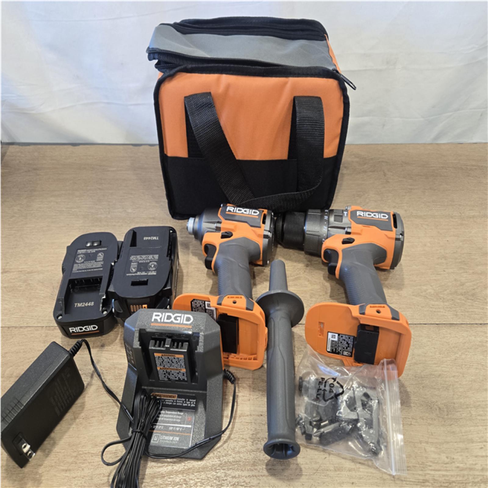 AS-IS RIDGID 18V Brushless Cordless 2-Tool Combo Kit