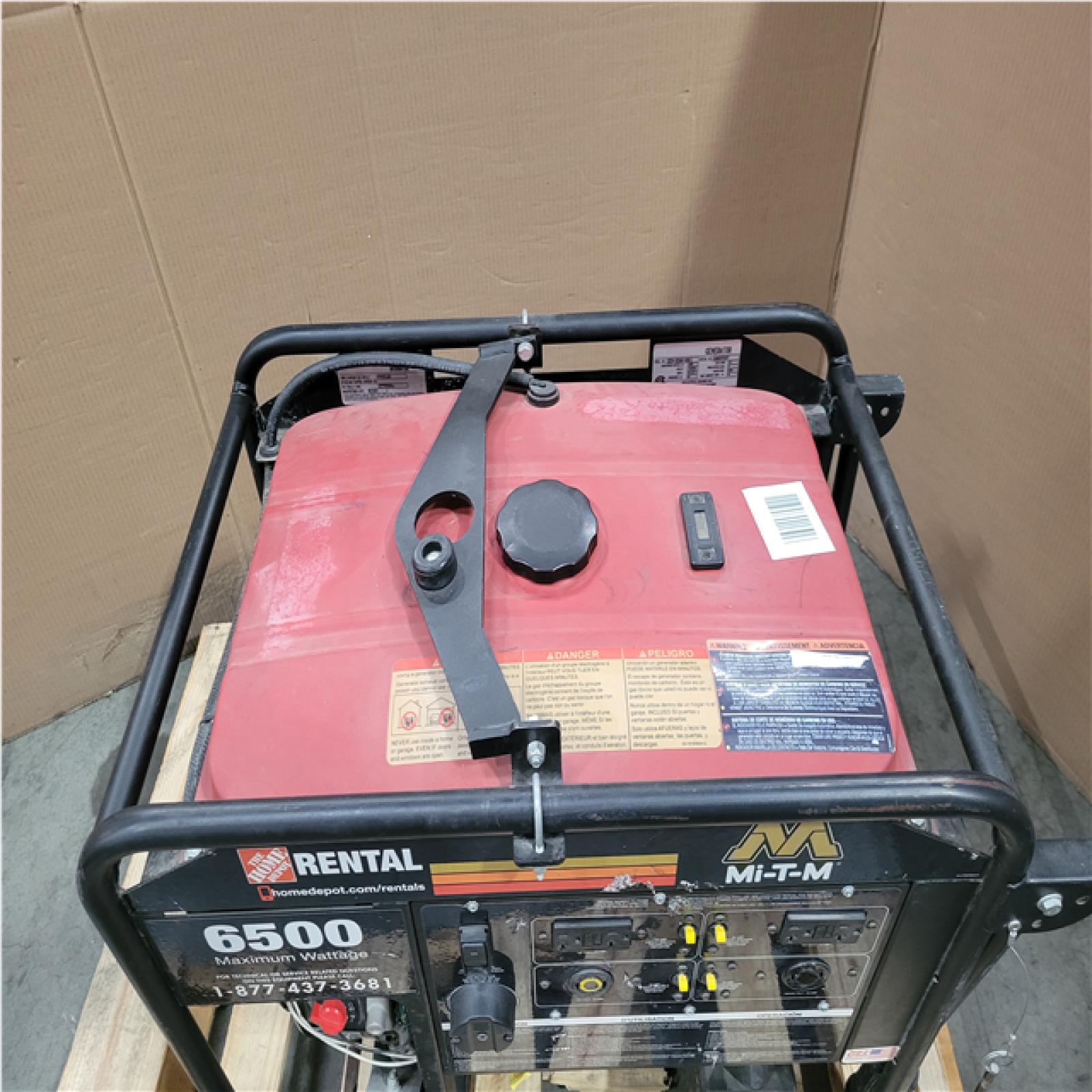 CALIFORNIA AS-IS MI-T-M 6 500 WATT PORTABLE GENERATOR