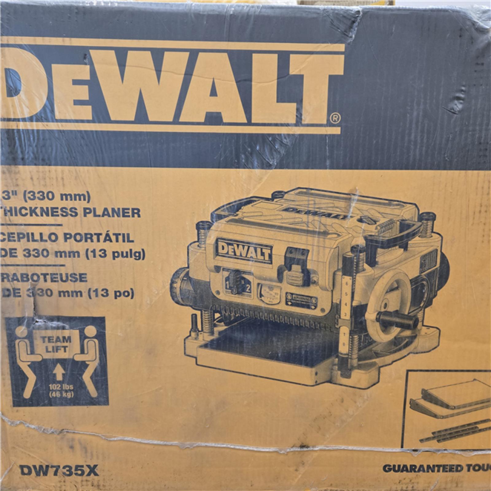 NEW- DEWALT 13 2 Speed 3-Knife Thickness Planer