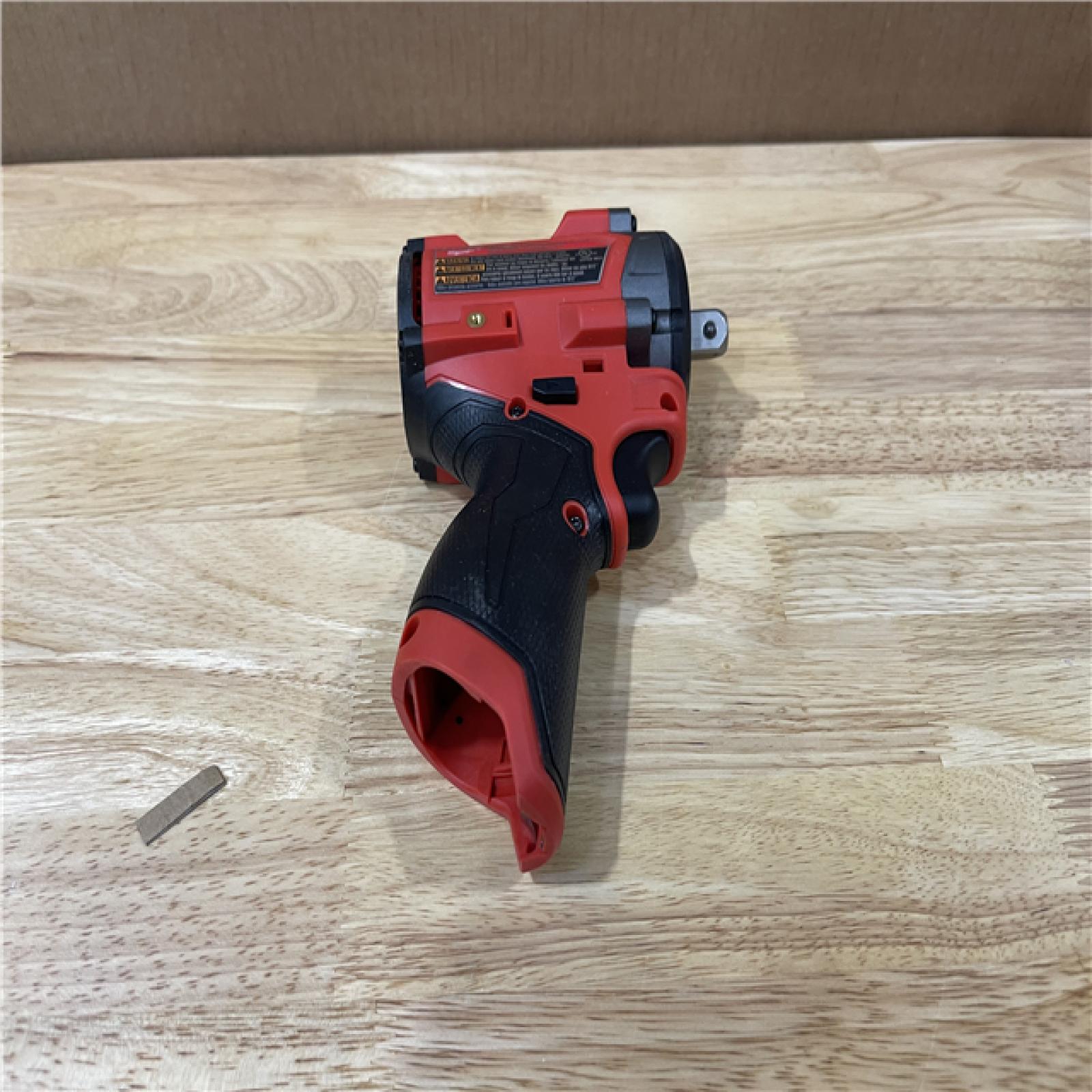 AS-IS -MILWAUKEE M12 FUEL 12V Lithium-Ion Brushless Cordless Stubby 1/2 in. Impact Wrench with Pin Detent (Tool-Only)