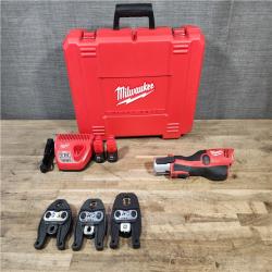 HOUSTON LOCATION - AS-IS M12 12-Volt Lithium-Ion Force Logic Cordless Press Tool Kit (3 Jaws Included) with Two 1.5 Ah Battery and Hard Case