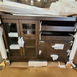 Phoenix NEW Steve Silver Napa Dusky Cedar Sideboard with Glass Cabinet Doors