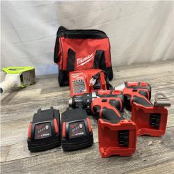 AS-IS Milwaukee 18V Lithium-Ion Cordless Drill Driver/Impact Driver Combo Kit