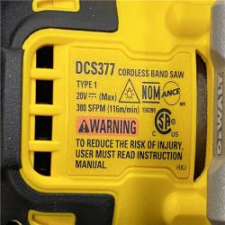 AS-IS DEWALT ATOMIC 20V MAX Cordless Brushless Compact 1-3/4 in. Bandsaw (Tool Only)