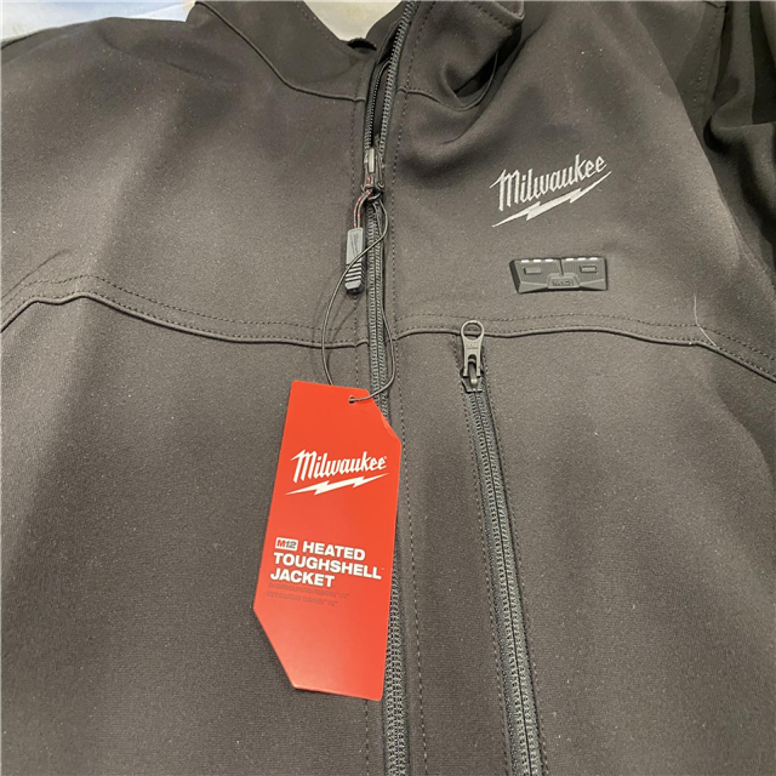 AS-IS Milwaukee Men's X-Large 12V Lithium-Ion Cordless TOUGHSHELL Black Heated Jacket (Jacket Only)