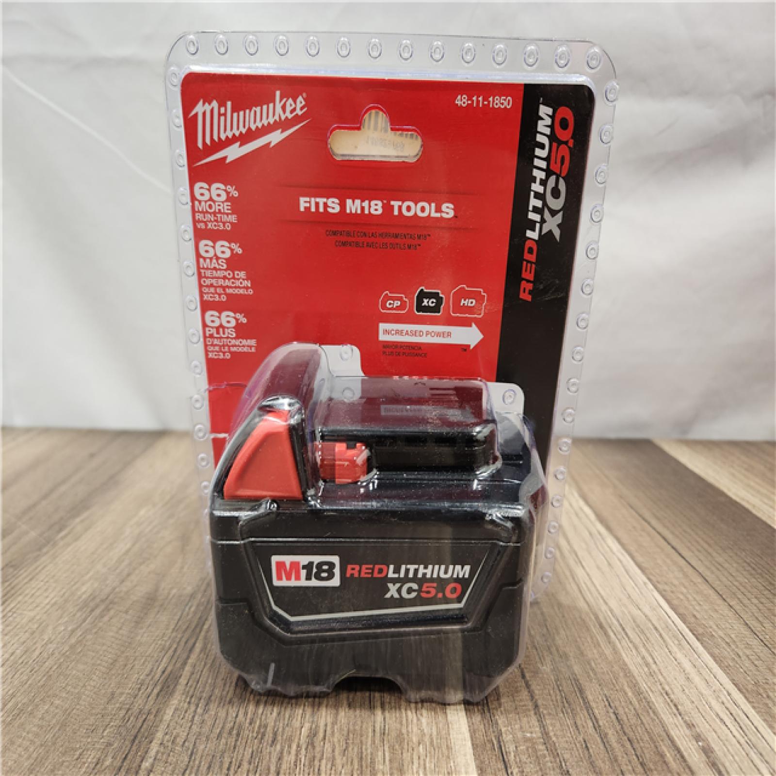 NEW- Milwaukee M18 18V REDLITHIUM XC5.0 Oil Resistant Battery
