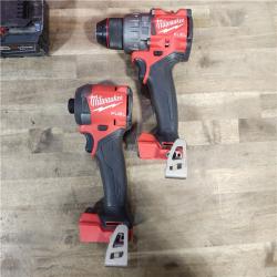 HOUSTON LOCATION - AS-IS MILWAUKEE M18 FUEL 18V Lithium-Ion Brushless Cordless Hammer Drill and Impact Driver Combo Kit (2-Tool) with 2 Batteries