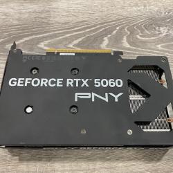 AS-IS PNY - NVIDIA GeForce RTX 5060 Overclocked 8GB GDDR7 PCI Express 5.0 Graphics Card with Dual Fan - Black