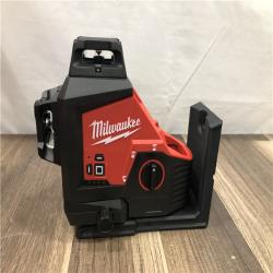 AS-IS Milwaukee 12-Volt Lithium-Ion Cordless Green 250 ft. 3-Plane Laser Level Kit