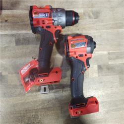 HOUSTON LOCATION - AS-IS (APPEARS LIKE NEW) MILWAUKEE FUEL 18V Lithium-Ion Brushless Cordless Hammer Drill and Impact Driver Combo Kit (2-Tool) with 2 Batteries