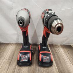 AS-IS- Milwaukee 18V Cordless Brushed 2-Tool Drill/Driver and Impact Driver Kit