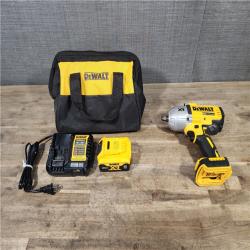 HOUSTON LOCATION - AS-IS (APPEARS LIKE NEW) Dewalt 20V MAX Lithium-Ion Cordless 1/2 in. Impact Wrench Kit W/ BATTERY & CHARGER