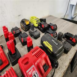 Phoenix Location AS-IS mixed Lot of Chargers and Batteries (8 chargers) (15 Batteries)