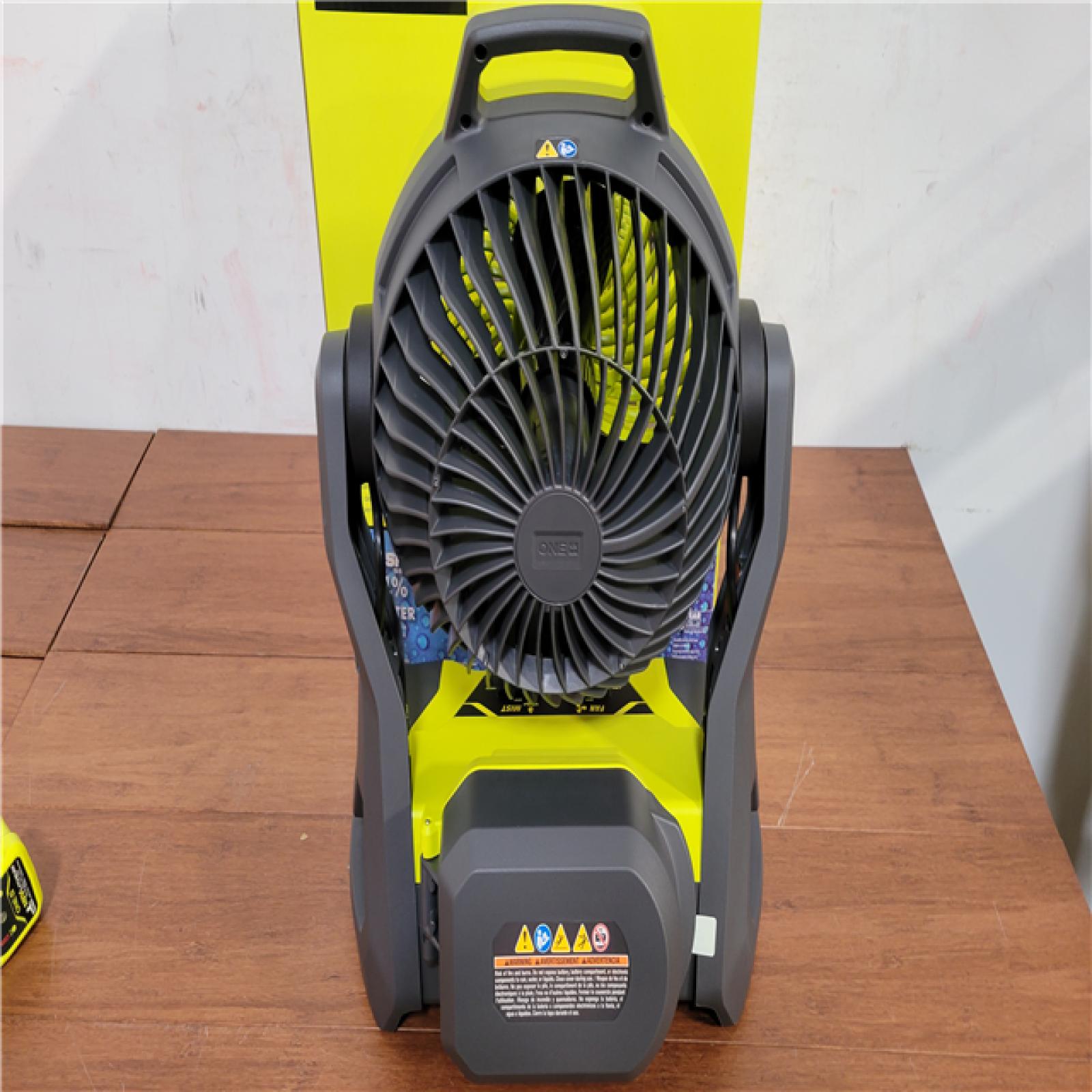 California NEW Ryobi One+ 18V 7.5 Bucket Top Misting Fan Kit  Includes (1) Battery & Charger