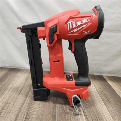 AS-IS- MILWAUKEE FUEL 18V Cordless 18-Gauge 1/4 in. Narrow Crown Stapler (Tool-Only)