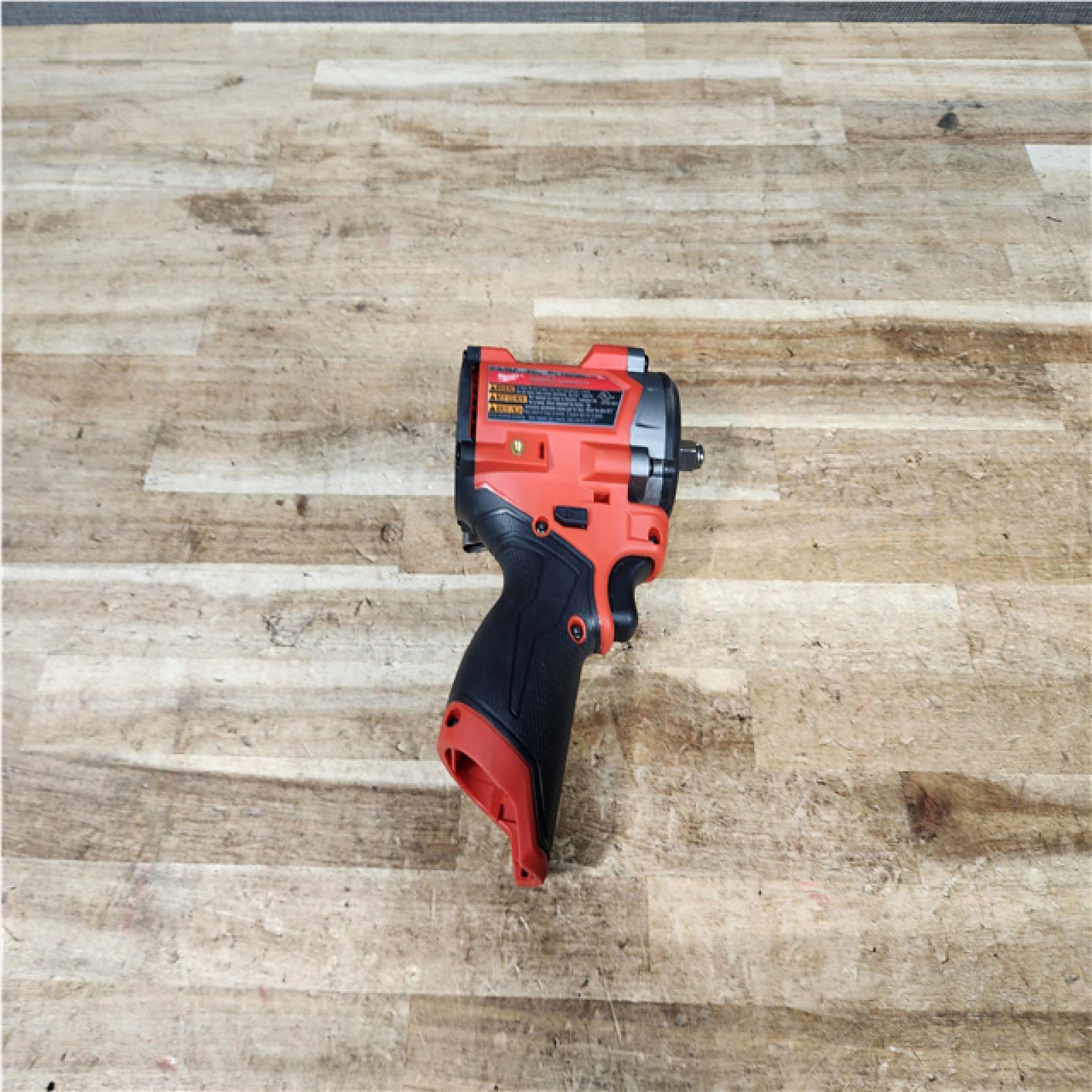 Houston Location AS-IS Milwaukee FUEL 12V Lithium-Ion Brushless Cordless Stubby 3/8 in. Impact Wrench (Tool-Only)