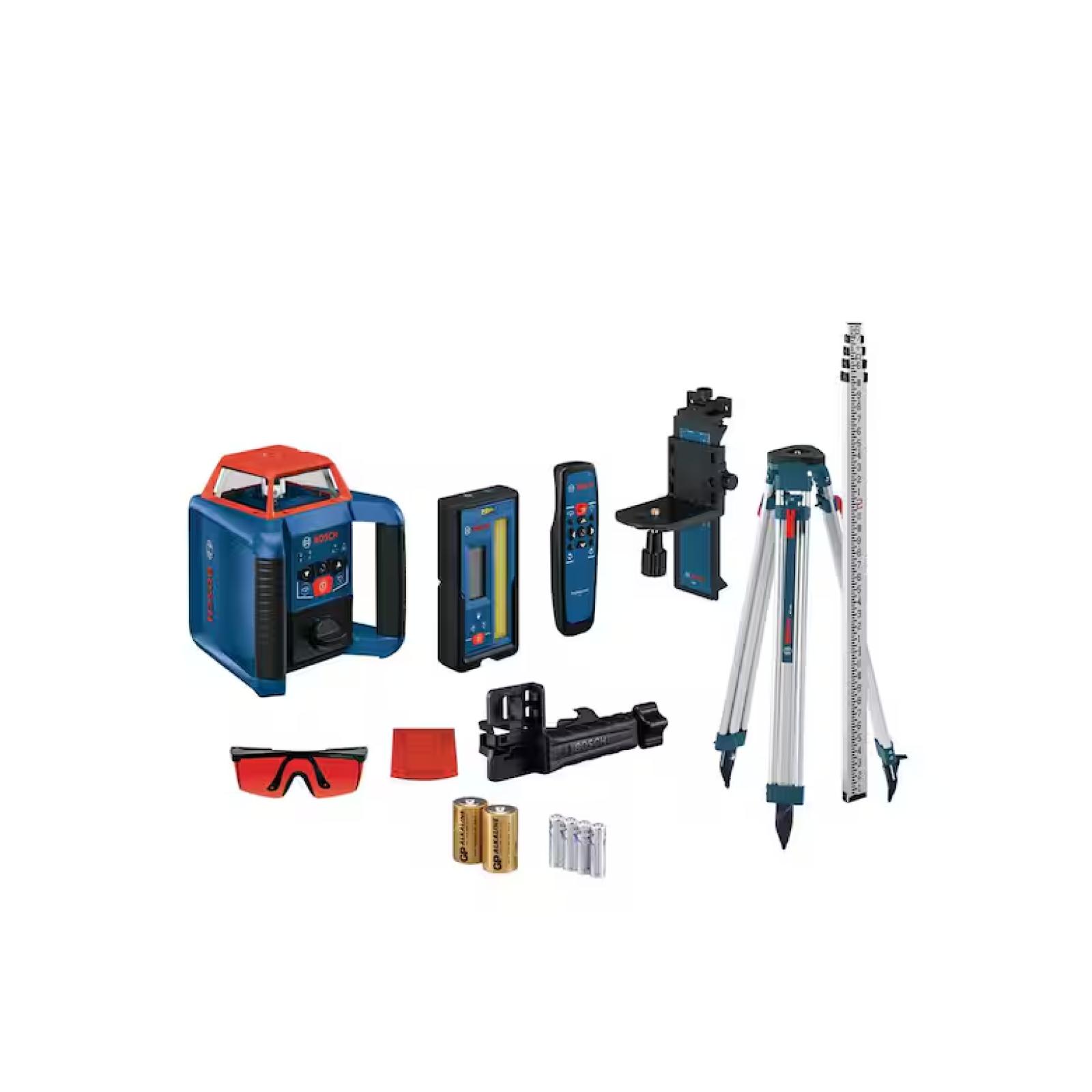 NEW! - Bosch REVOLVE 2 000 ft. Horizontal/Vertical Rotary Laser Self Leveling Complete Kit with Manual Dual Slope