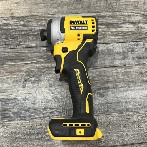 AS-IS DEWALT ATOMIC 20V MAX Cordless Brushless Compact 1/4 in. Impact Driver (Tool Only)
