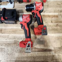 HOUSTON LOCATION - AS - IS Milwaukee 18-Volt Lithium-Ion Brushless Cordless (4-Tool) Combo Kit
