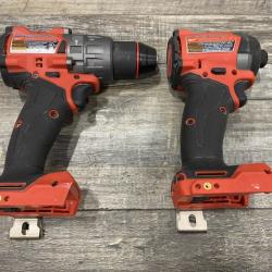 AS-IS Milwaukee FUEL 18V Lithium-Ion Brushless Cordless Hammer Drill and Impact Driver Combo Kit