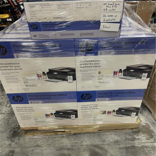 Atlanta location As-Is HP Smart Tank plus 570 printers (43 UNITS) TWO PALLETS