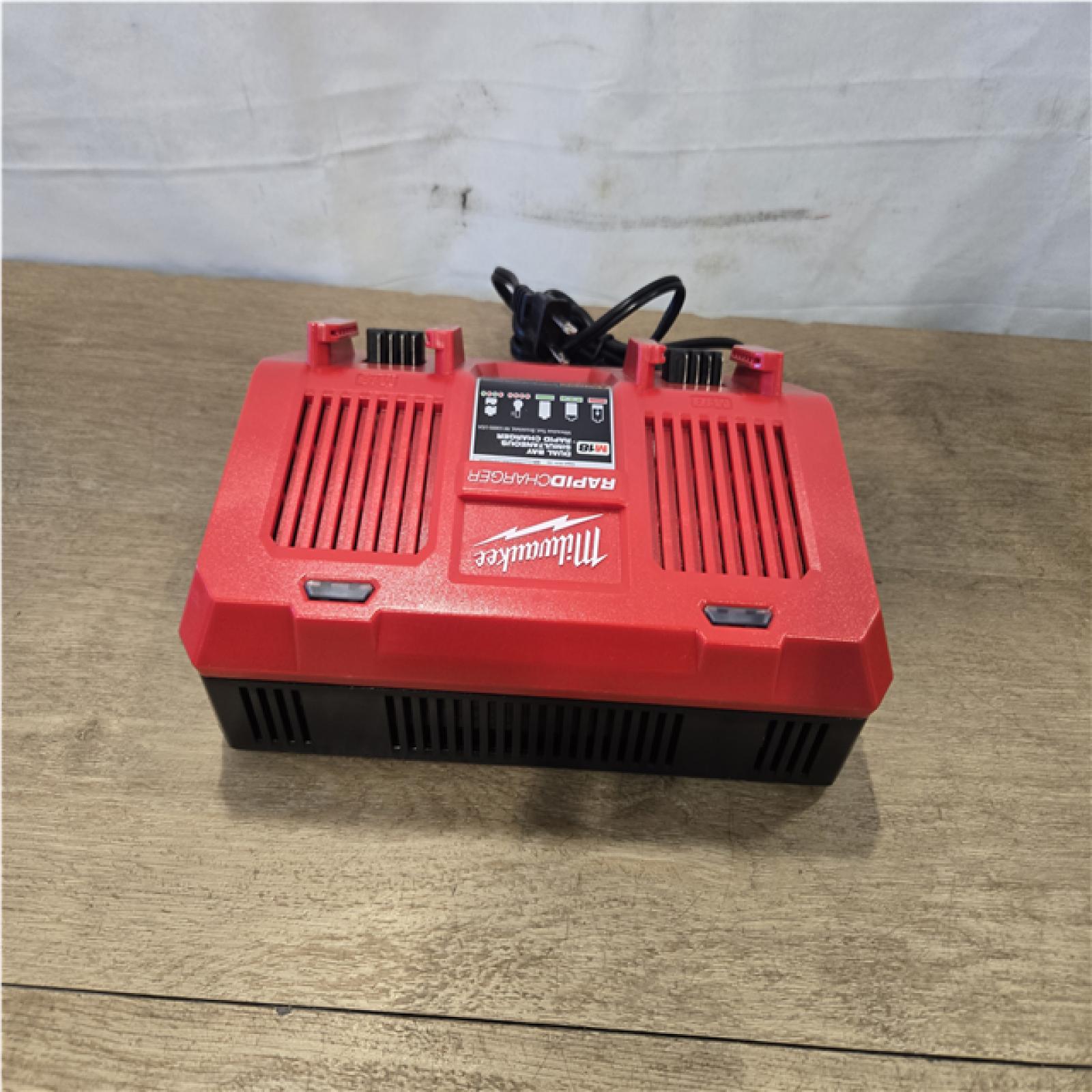 AS-IS Milwaukee 18-Volt Lithium-Ion Dual Bay Rapid Battery Charger