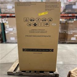 DALLAS LOCATION- NEW!- GE Garage Ready 21.3 cu. ft. Frost Free Defrost Upright Freezer in White