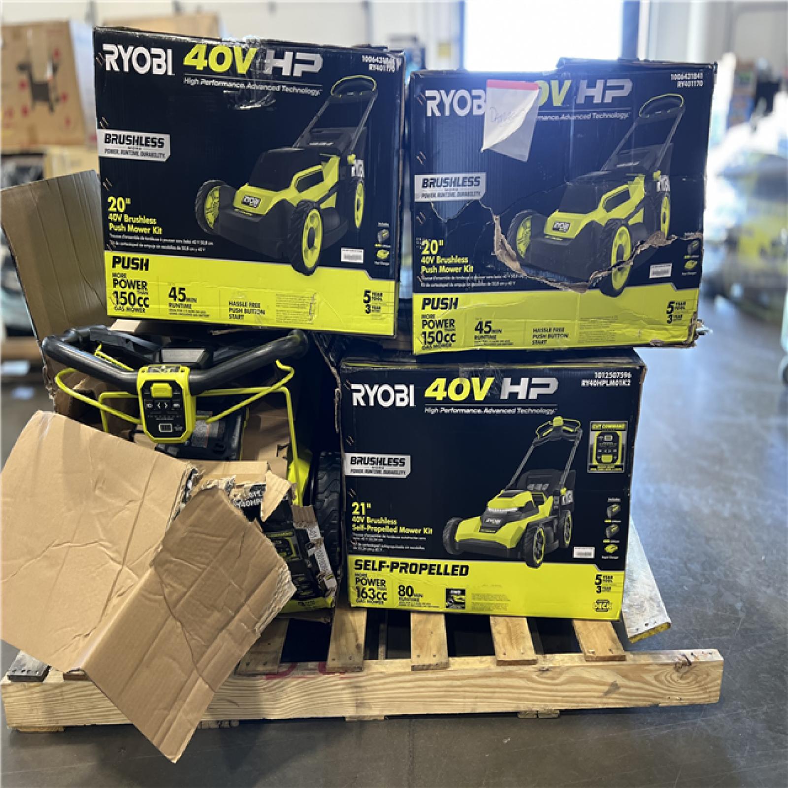 DALLAS LOCATION - RYOBI MOWER PALLET -(4 UNITS)