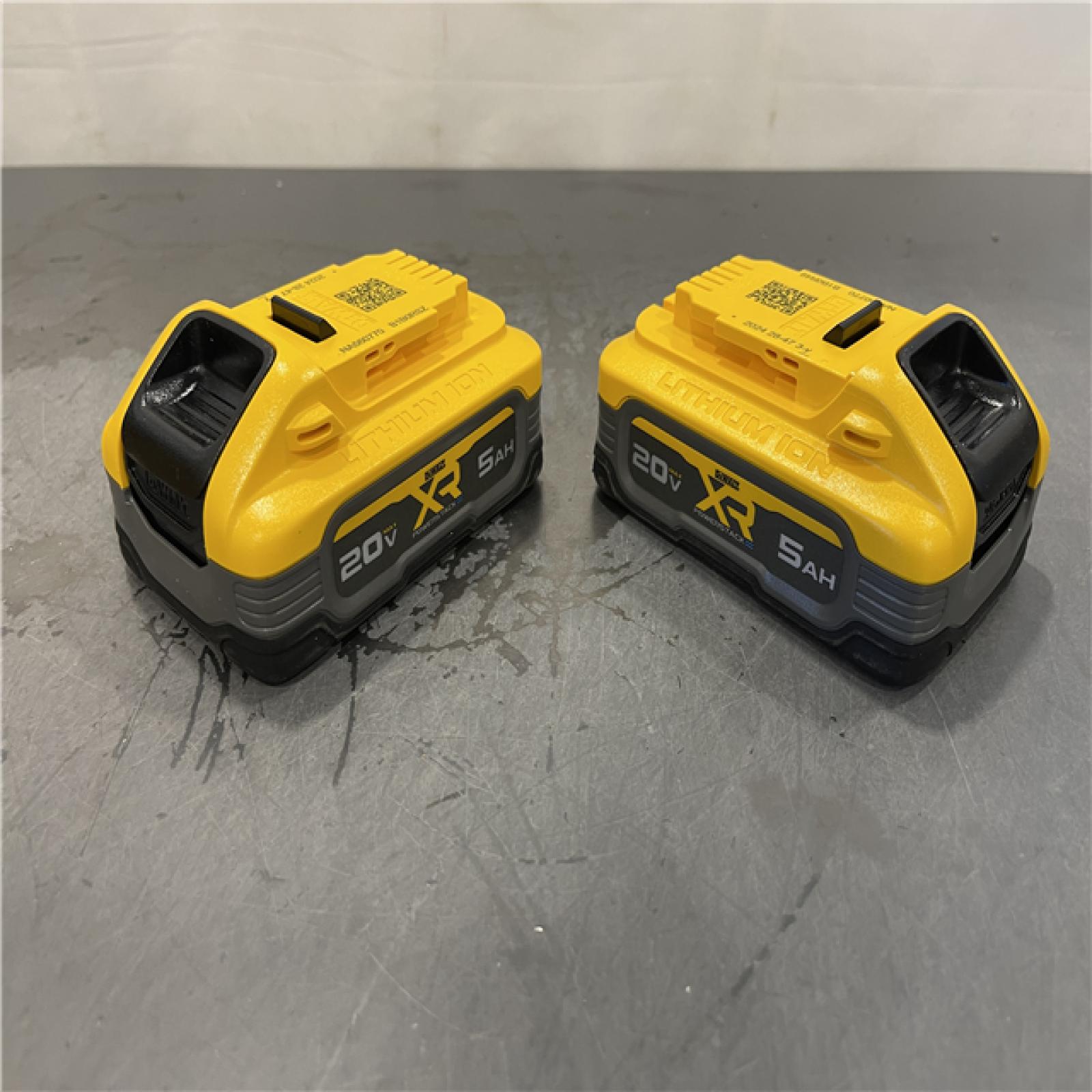 AS-IS - DEWALT POWERSTACK 20V Lithium-Ion 5.0Ah Battery Pack (2 Pack)