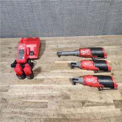 HOUSTON LOCATION - AS-IS MILWAUKEE 3 TOOL COMBO KIT W/ (2) BATTERY & CHARGER