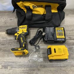 AS-IS DEWALT ATOMIC 20V Cordless 1/2 in. Compact Hammer Drill Kit