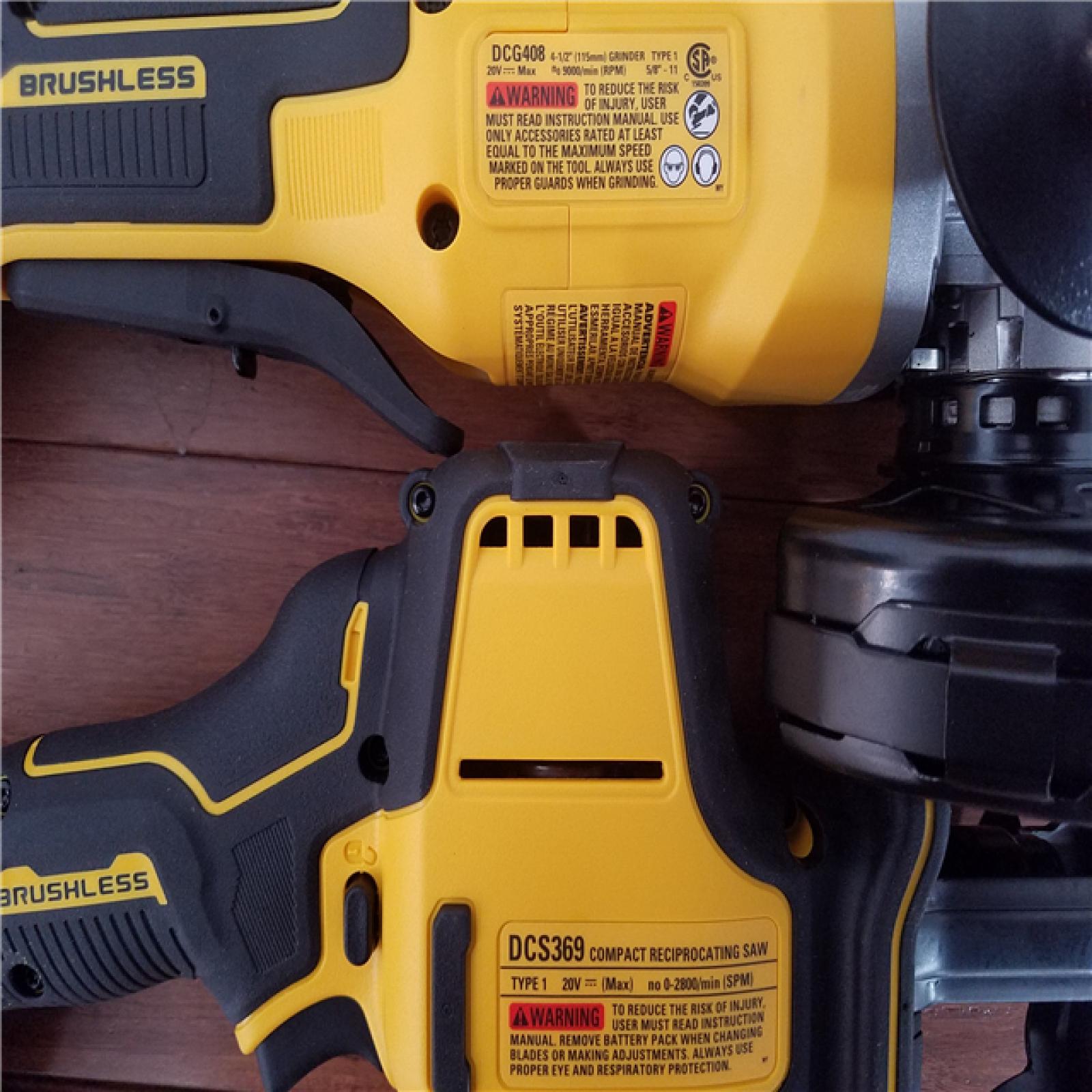 California AS-IS DeWalt 6-Piece Tool Kit  Includes (2) Batteries  Charger & Rolling Tool Box