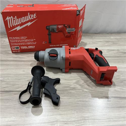 AS-IS Milwaukee 18V Lithium-Ion Brushless Cordless 1 in. SDS-Plus D-Handle Rotary Hammer (Tool-Only)