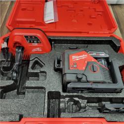 AS-IS Milwaukee-3632-21 M12 Green Beam Laser 360Â° 3-Plane Kit