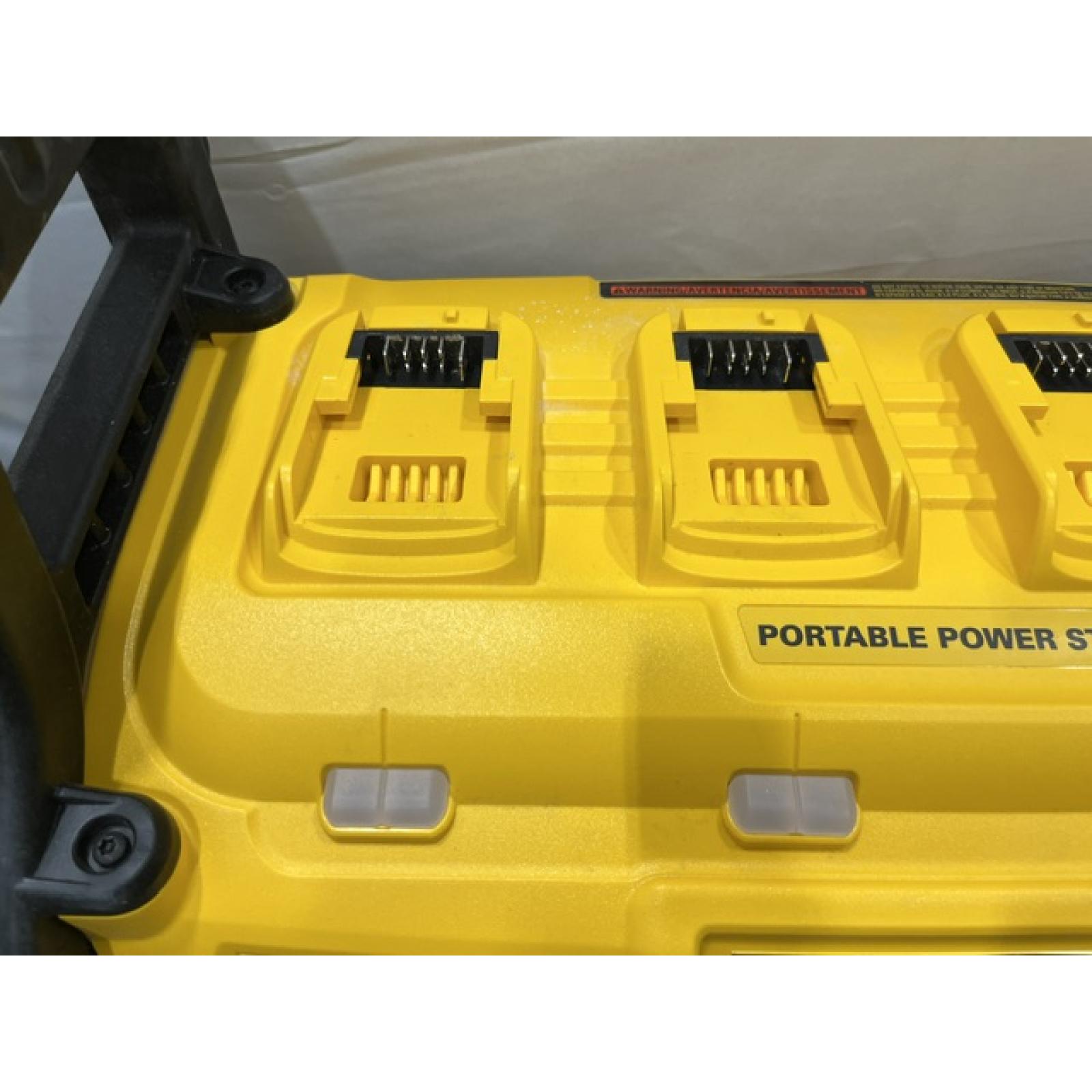 AS-IS DEWALT 1800 Watt Portable Power Station and 20V/60V MAX Lithium-Ion Battery Charger