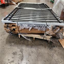 Phoenix Location Fencer Wire 6 ft. x 4 ft. Flat Top Anti-Rust Metal Black Fence Gate Pallet (26 Gates)