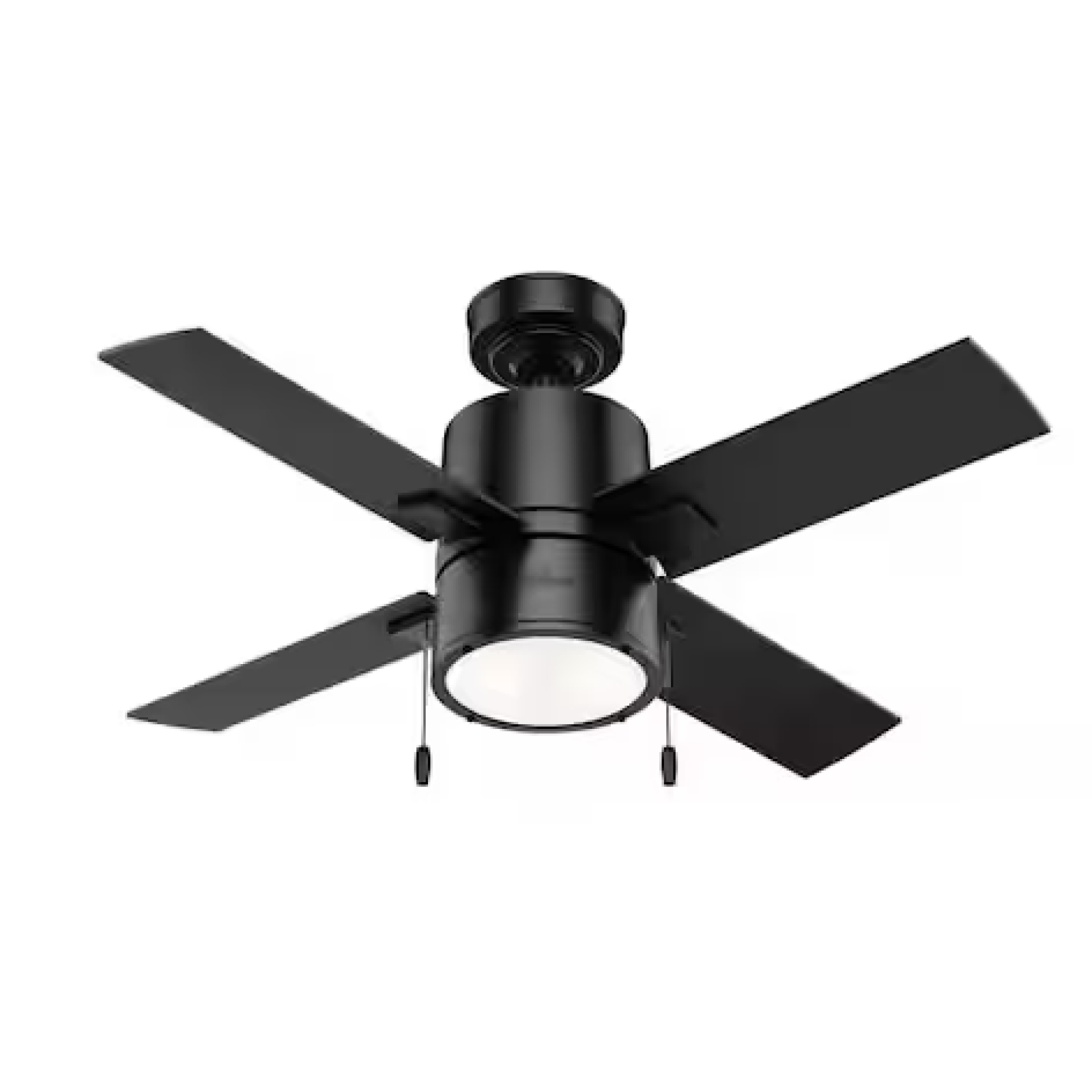 DALLAS LOCATION- HUNTER 42 in. LED Indoor Matte Black Ceiling Fan with Light (24 CASES)