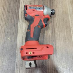 AS-IS Milwaukee M18 18V Lithium-Ion Brushless Cordless 1/4 in. Impact Driver Kit with Two 2.0 Ah Batteries and Charger