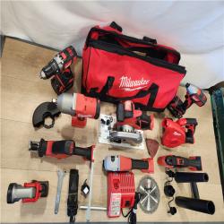 AS-IS- Milwaukee 18-Volt Lithium-Ion Cordless (9-Tool) Combo Kit