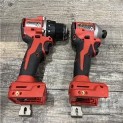 AS-IS Milwaukee 18V Lithium-Ion Brushless Cordless Compact Drill/Impact Combo Kit