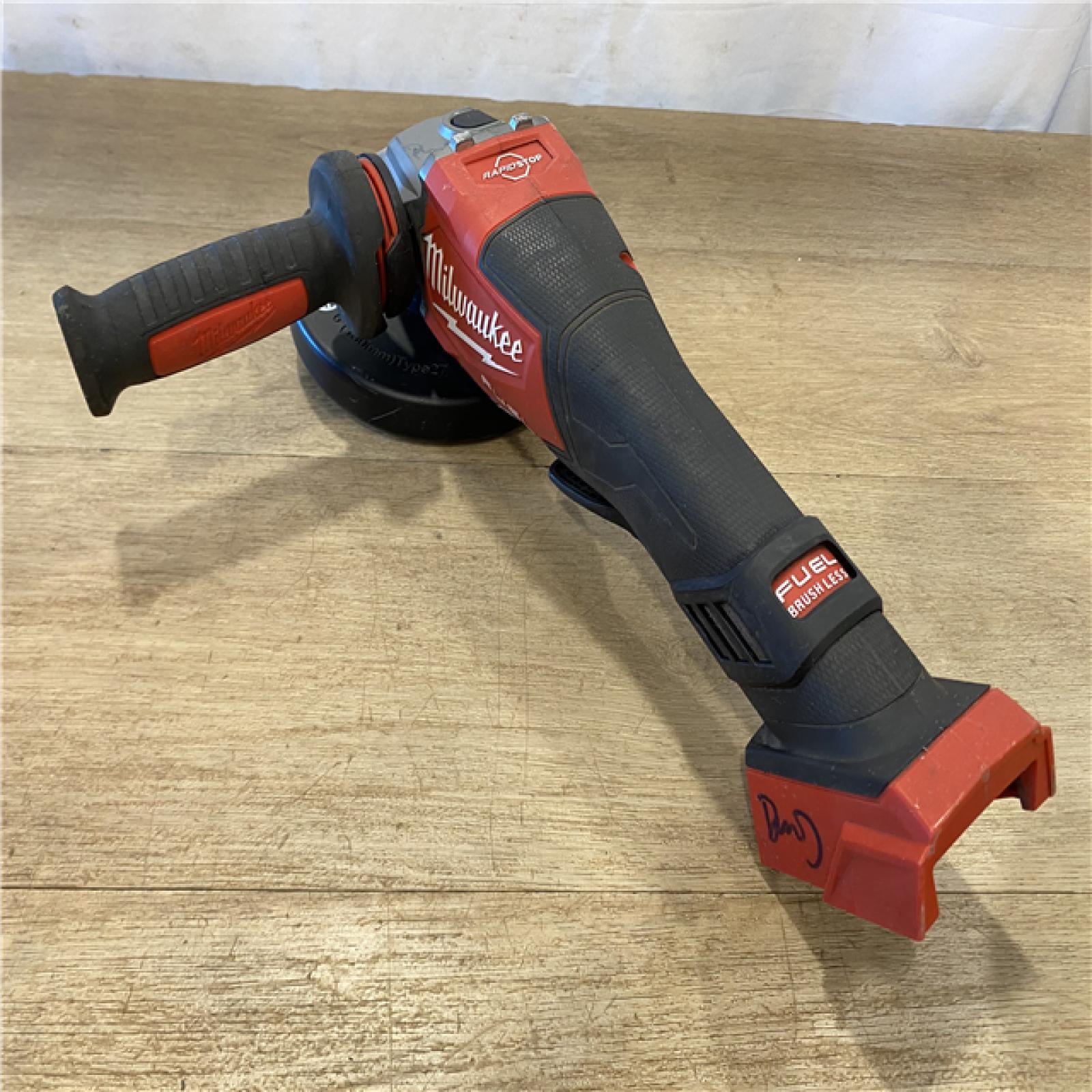 AS-IS Milwaukee FUEL 18-Volt Lithium-Ion Brushless Cordless 4-1/2 in./6 in. Braking Grinder with Paddle Switch (Tool-Only)