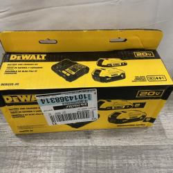 NEW - DEWALT 20V MAX Lithium-Ion Battery Kit with 5.0Ah and 2.0Ah Battery and Charger