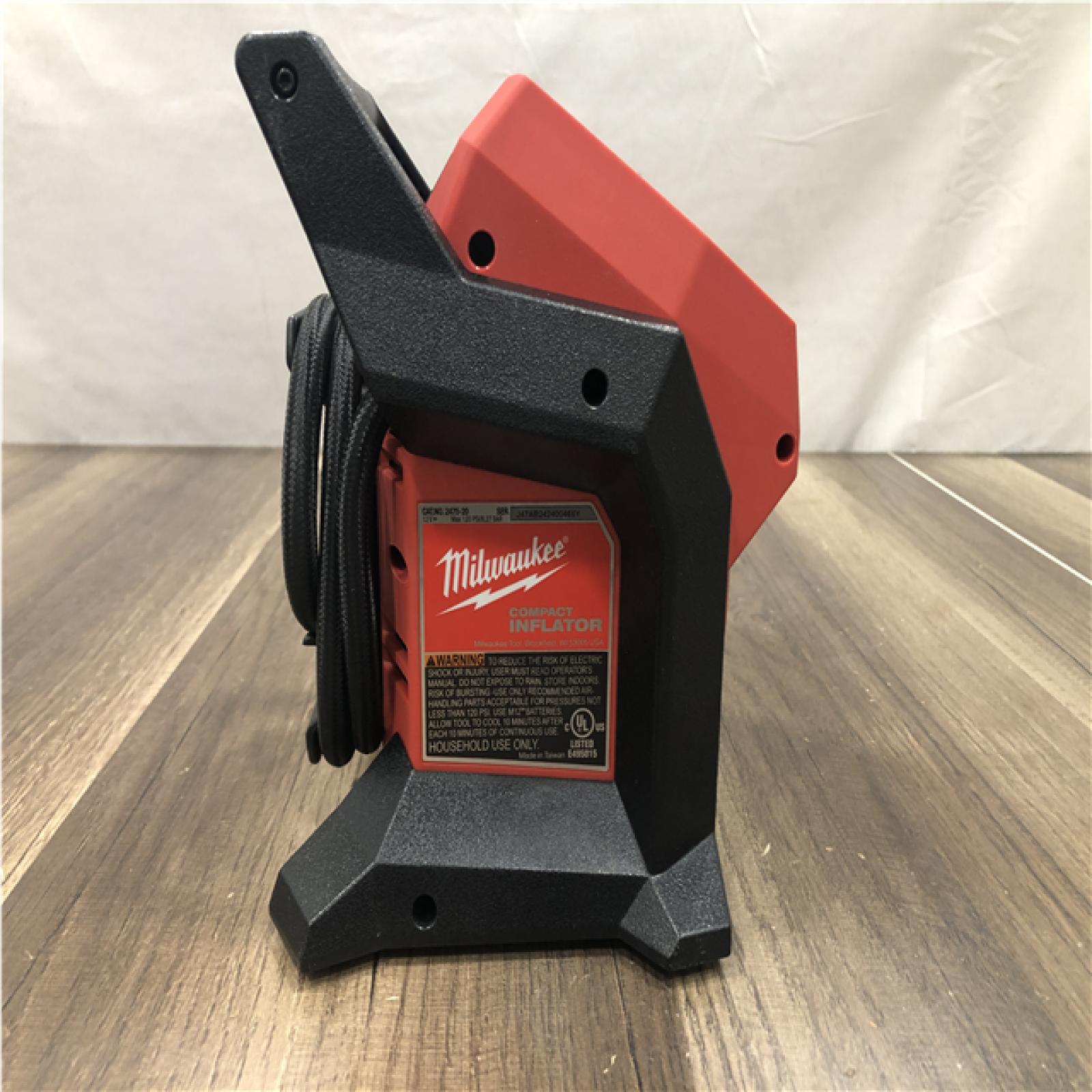 AS-IS  Milwaukee 12-Volt Lithium-Ion Cordless Electric Portable Inflator (Tool-Only)