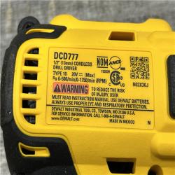 AS-IS DEWALT 20-Volt MAX Lithium-Ion Cordless 1/2 in. Compact Drill/Driver Kit