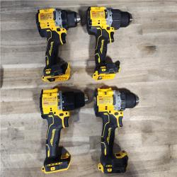 HOUSTON LOCATION - AS-IS DEWALT 4 TOOL COMBO KIT W/ (2) BATTERY & CHARGER