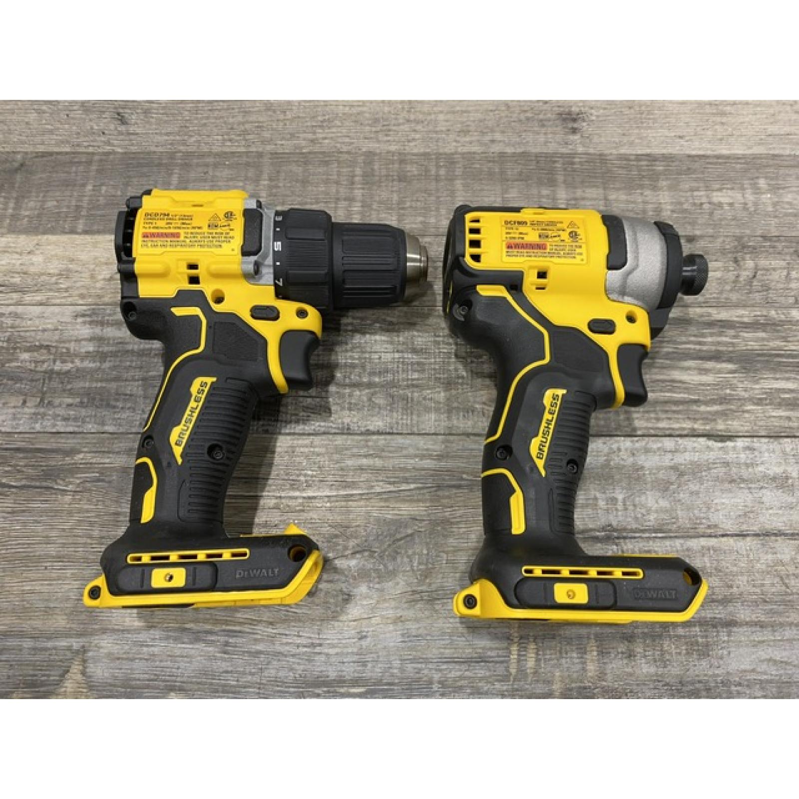 AS-IS DEWALT ATOMIC 20-Volt MAX Lithium-Ion Cordless (2-Tool) Combo Kit