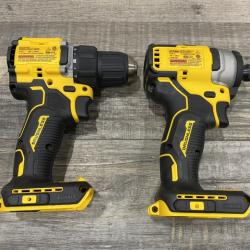 AS-IS DEWALT ATOMIC 20-Volt MAX Lithium-Ion Cordless (2-Tool) Combo Kit