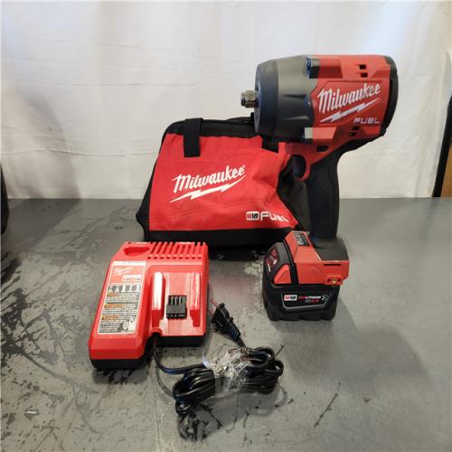 AS-IS- Milwaukee FUEL 18V Lithium-Ion Brushless Cordless 1/2 in. Impact Wrench w/Friction Ring Kit