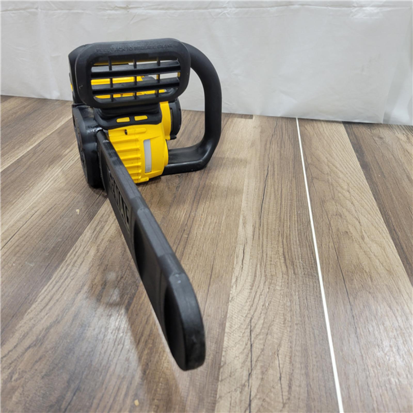 AS-IS DEWALT FLEXVOLT 60V MAX 16in. Brushless Cordless Battery Powered Chainsaw Kit with (1) FLEXVOLT 2 Ah Battery & Charger